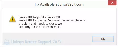 Fix Linksys Router Error Code 2318